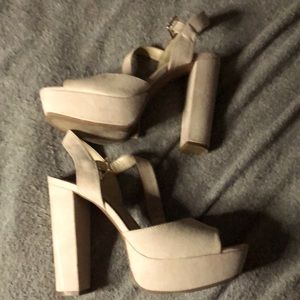 6 inch blush heels
